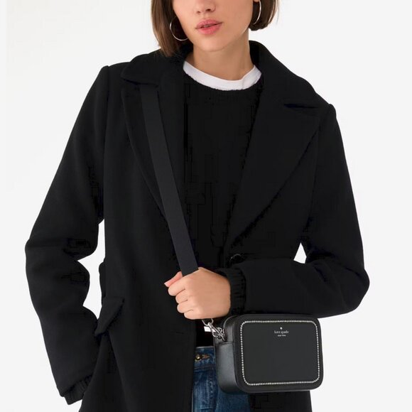 Kate Spade Madison Mini Camera Crossbody with Faux Crystals KJ955 Crystal - Picture 3 of 6